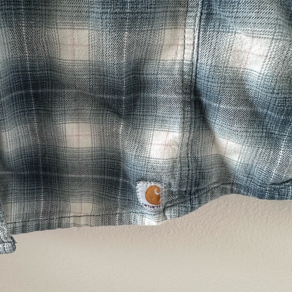 Carhartt women’s rugged flex flannel long sleeve plaid shirt - Picture 3 of 6